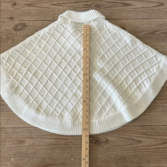 Janie and Jack Ivory Sweater Cape - Picture 7 of 7